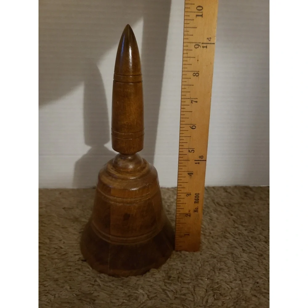 Vintage Musical Wooden Bell Plays A Lullaby,  Works, Tested